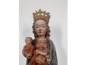 Maestro della Messa di San Gregorio di Chateau Beaulard, Madonna con Bambino 1500 ca  H 51 cm 